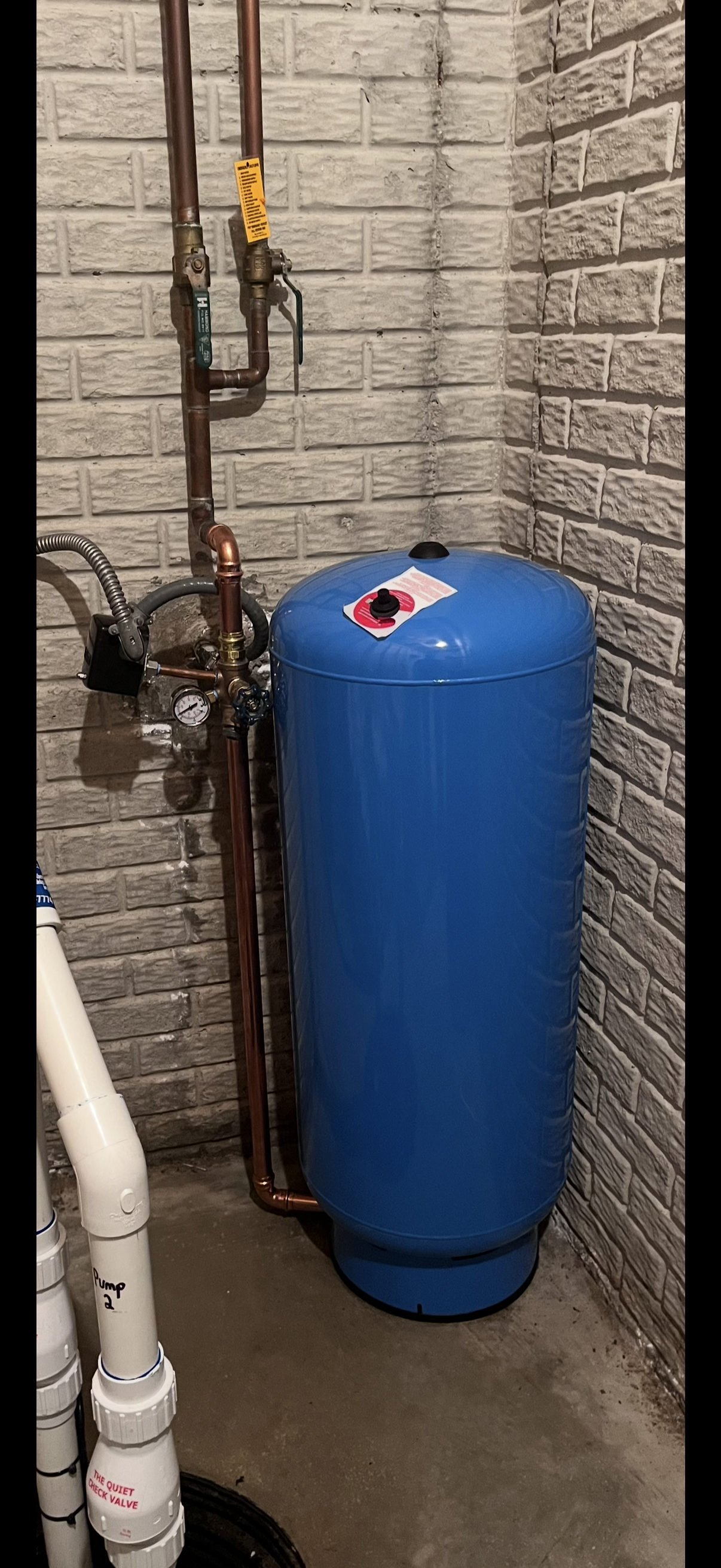 Completed residential plumbing work by Clydesdale Plumbing