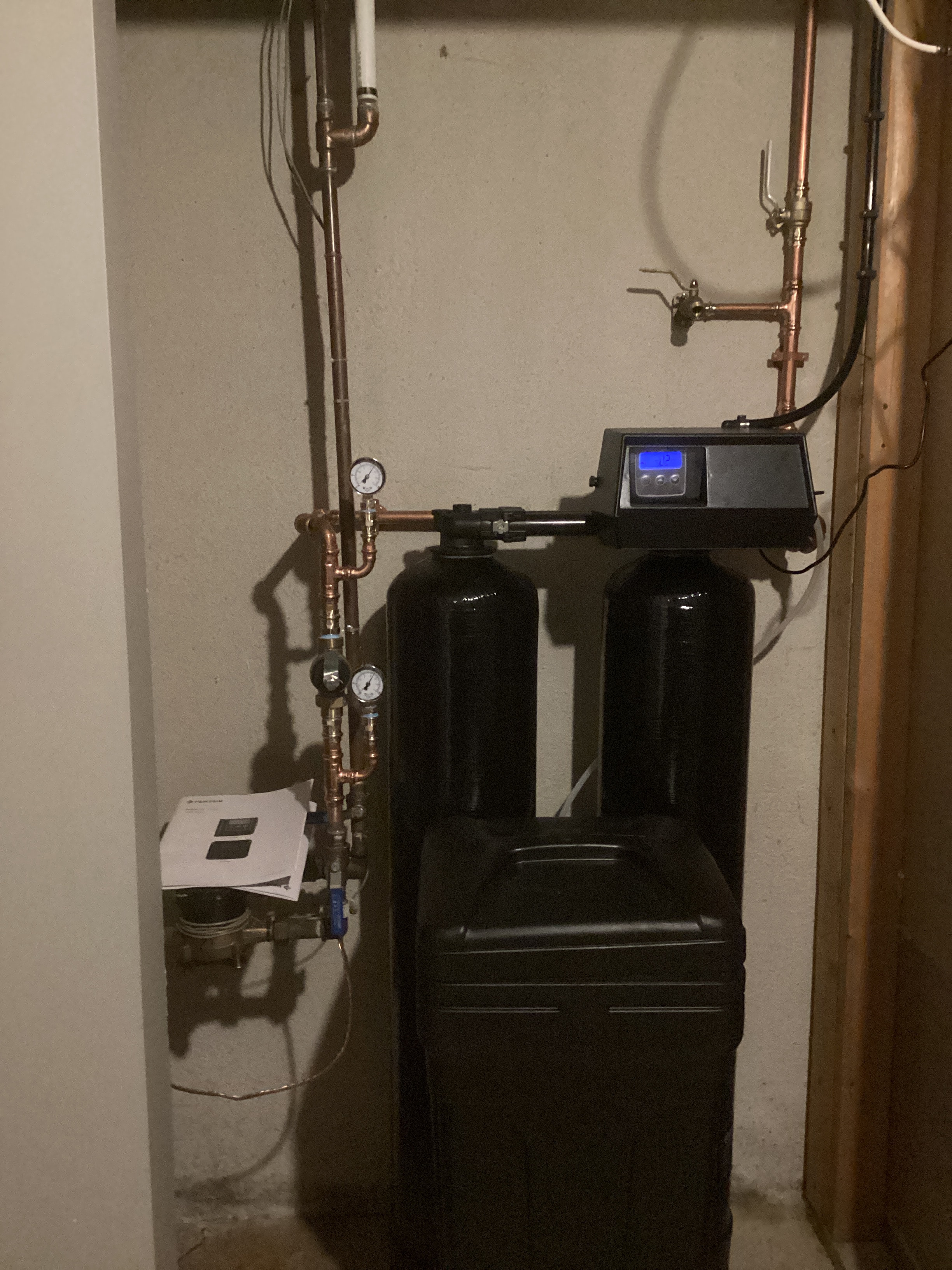 Completed residential plumbing work by Clydesdale Plumbing
