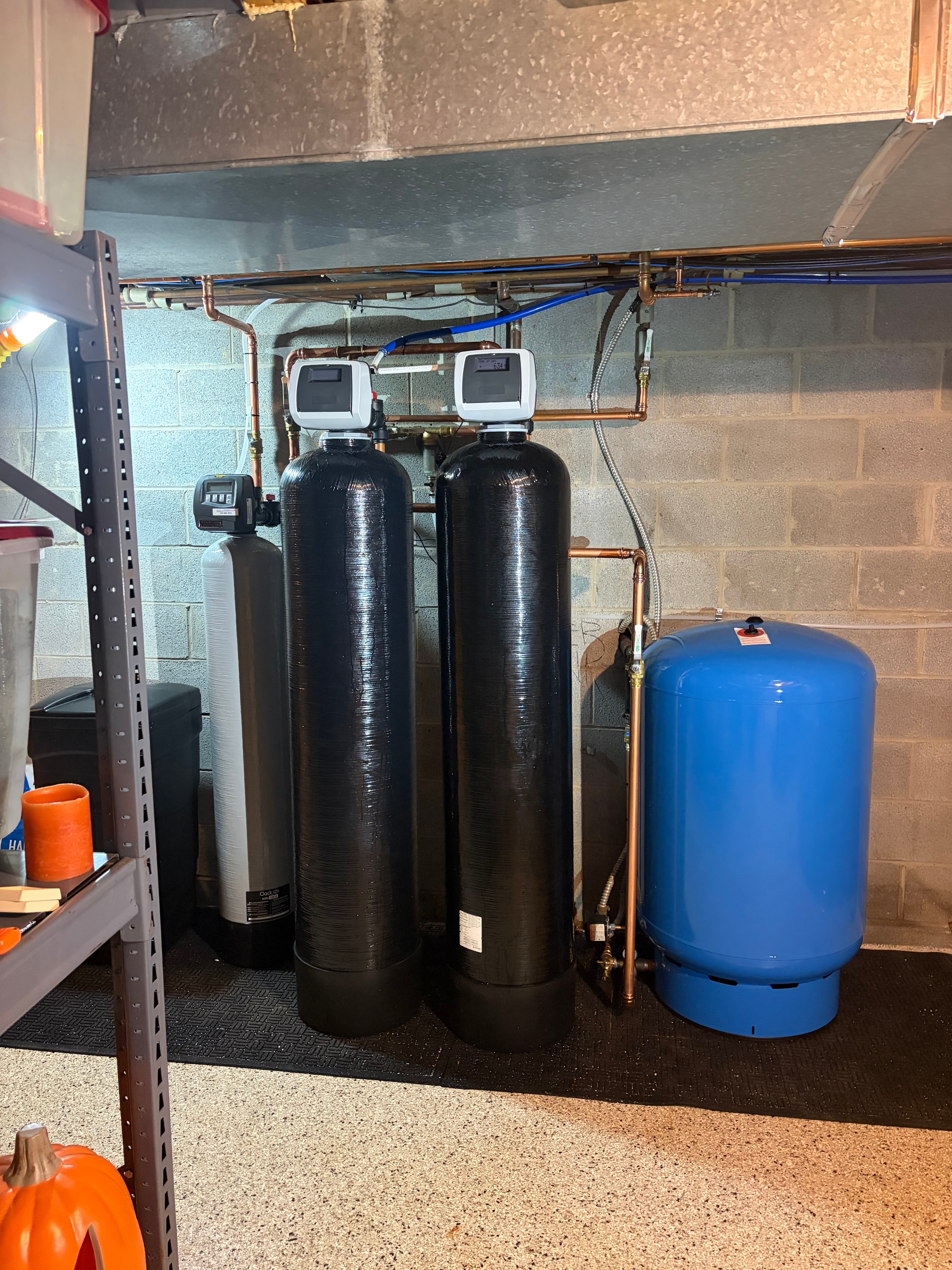 Completed residential plumbing work by Clydesdale Plumbing